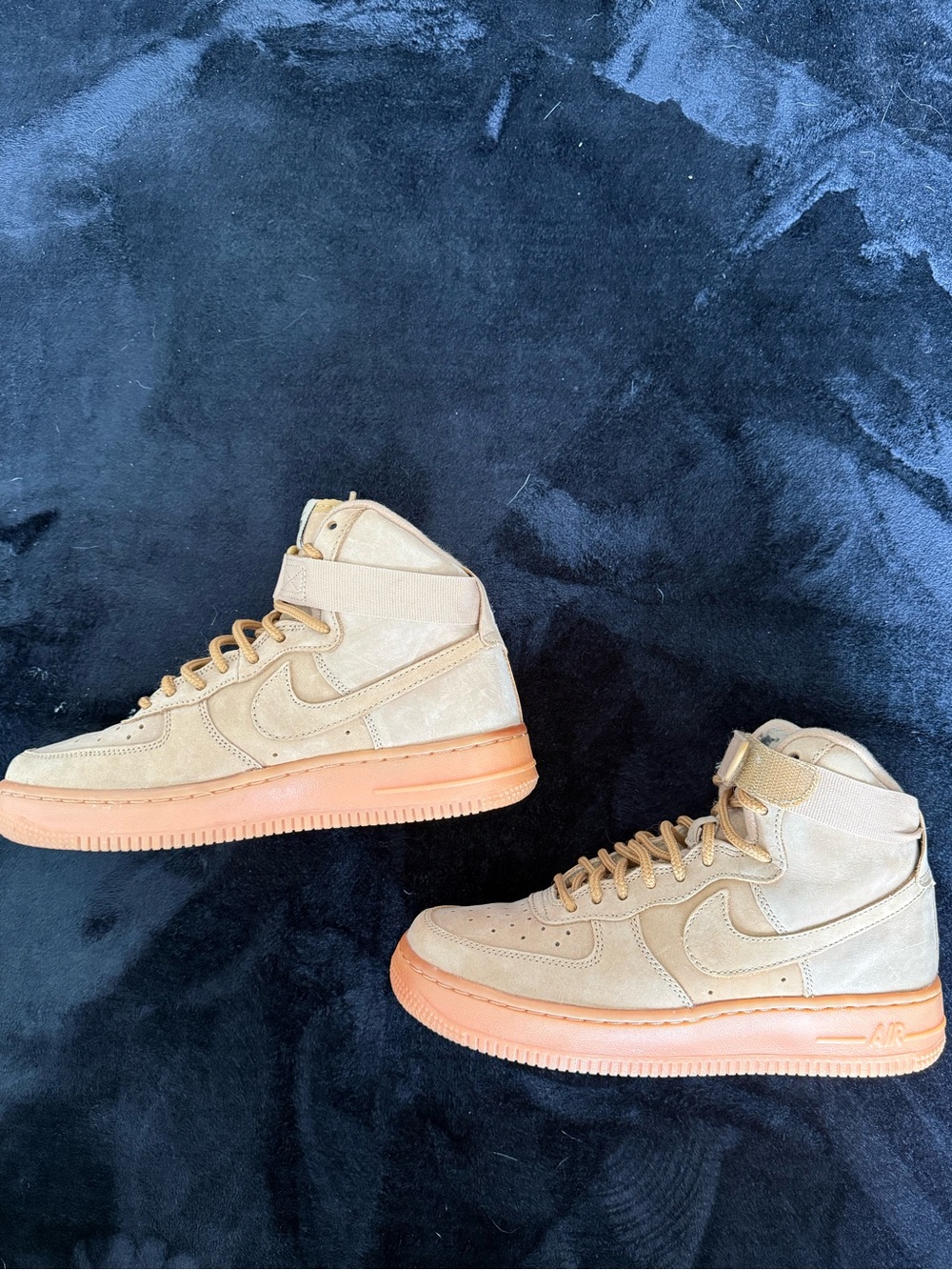 Nike Air Force 1 Tan Suede Boys 4.5/ Women’s size 6